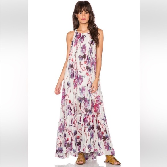 Free People Juno Maxi Dress in Spring Garden Combo - Picture 1 of 6